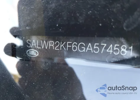 2016 Land Rover Range Rover Sport 3.0L V6 Turbocharged Diesel Hse Td6 from USA, damaged, VIN SALWR2KF6GA574581